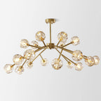 Lustra Suspension Lampe Boule en Cristal et Laiton en Grappe - Neutralighting