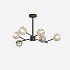 Lustra Suspension Lampe Boule en Cristal et Laiton en Grappe - Neutralighting
