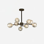 Lustra Suspension Lampe Boule en Cristal et Laiton en Grappe - Neutralighting