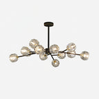 Lustra Suspension Lampe Boule en Cristal et Laiton en Grappe - Neutralighting