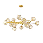 Lustra Suspension Lampe Boule en Cristal et Laiton en Grappe - Neutralighting