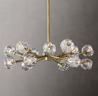 Lustra Suspension Lampe Boule en Cristal et Laiton en Grappe - Neutralighting