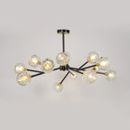 Lustra Suspension Lampe Boule en Cristal et Laiton en Grappe - Neutralighting