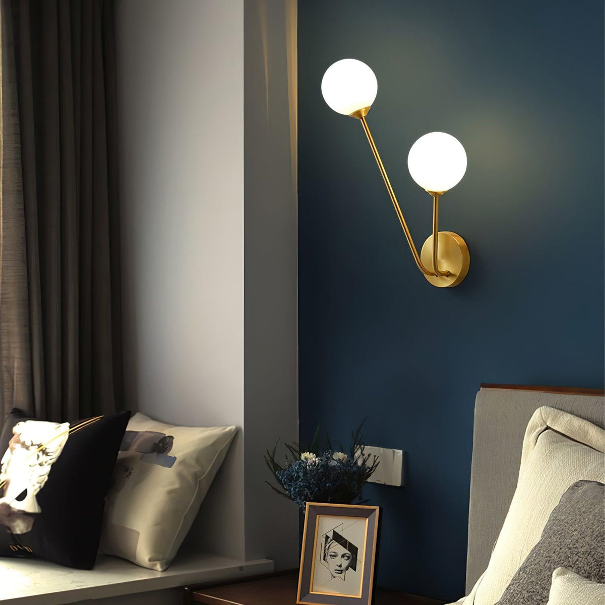 Joshua Applique Murale Luxe en Laiton - Neutralighting