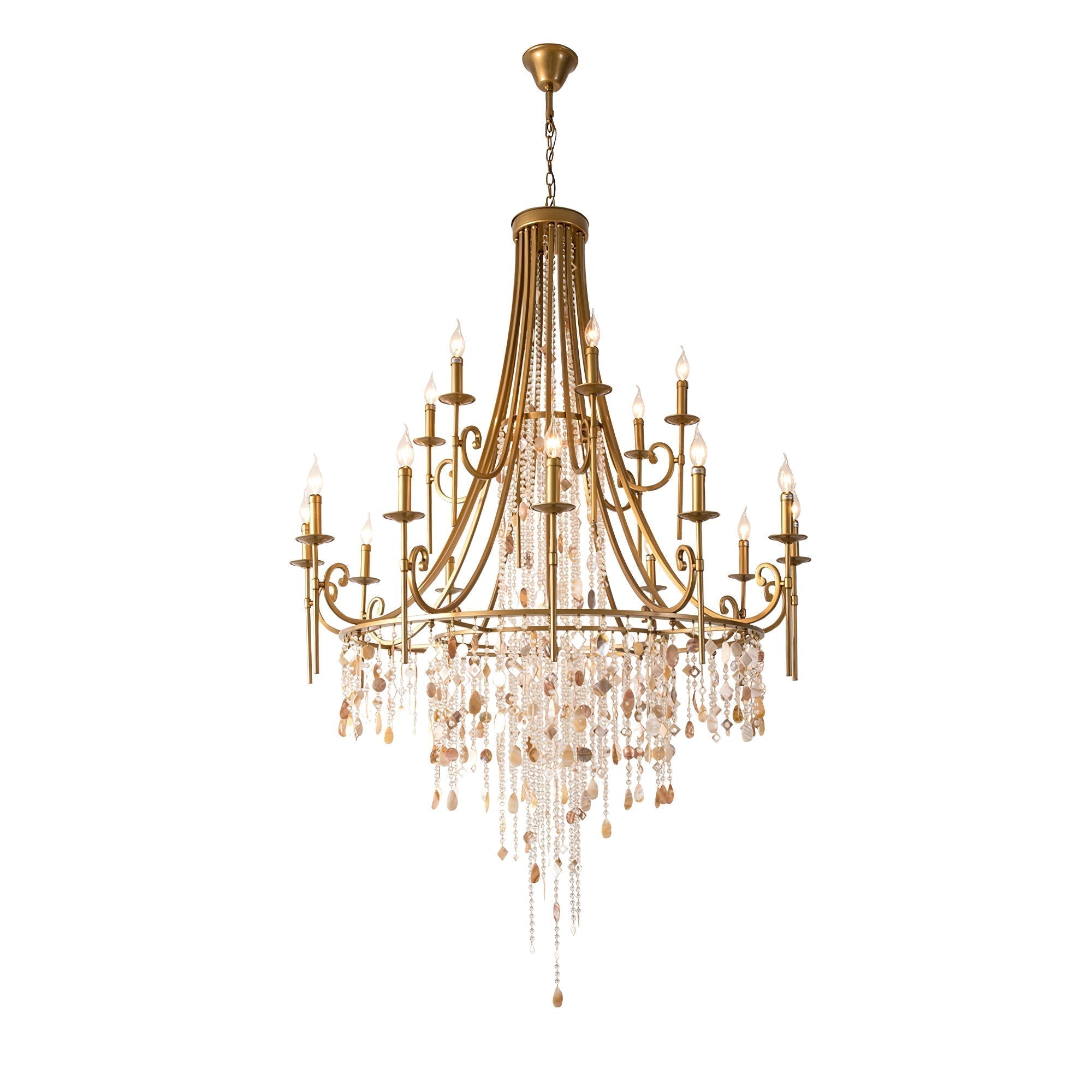 Errina Lustre Postmoderne Luxe Coquille Cristal - Neutralighting