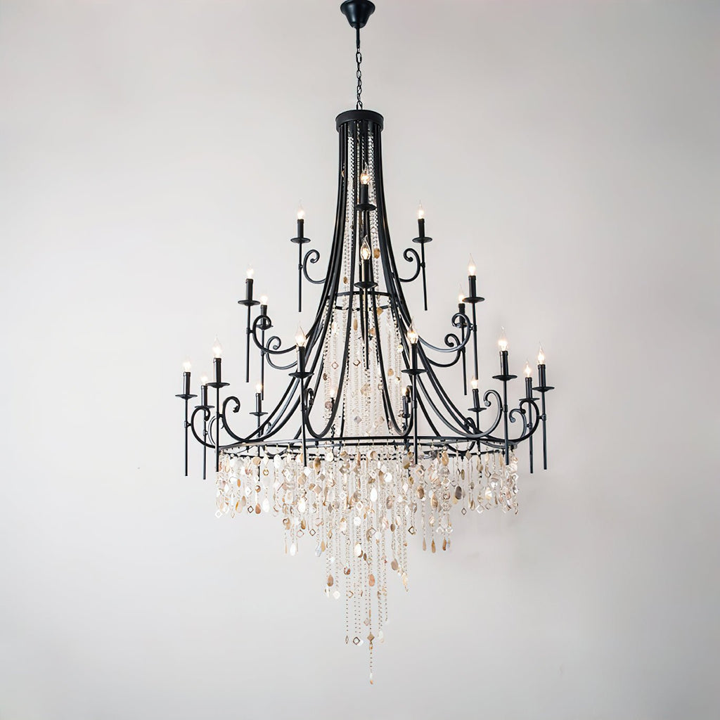 Errina Lustre Postmoderne Luxe Coquille Cristal - Neutralighting