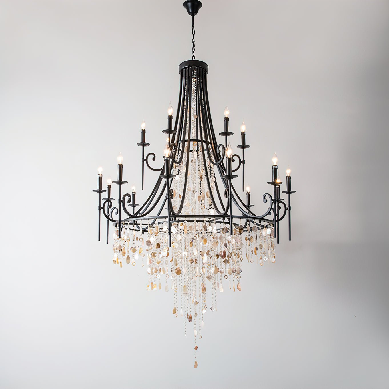 Errina Lustre Postmoderne Luxe Coquille Cristal - Neutralighting