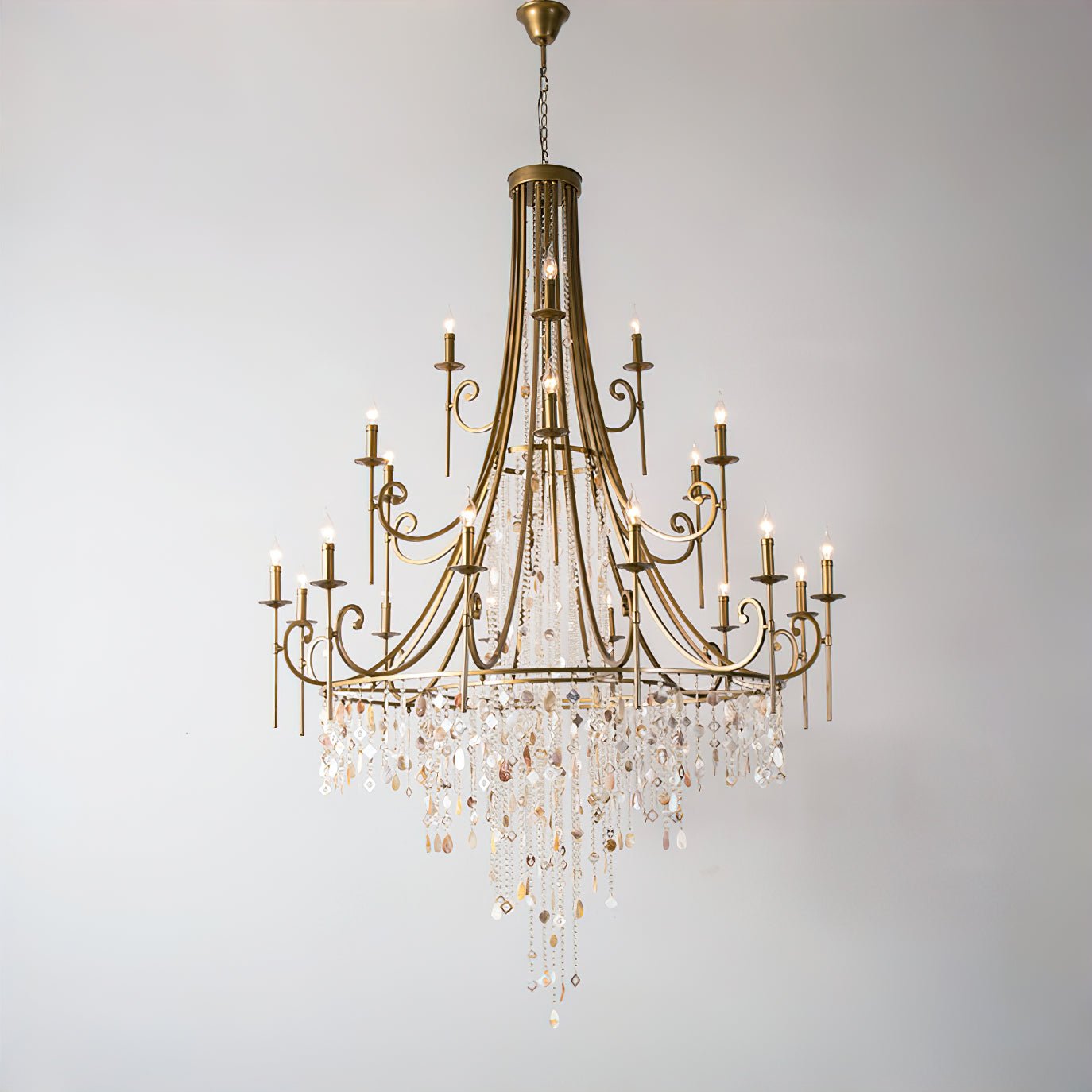 Errina Lustre Postmoderne Luxe Coquille Cristal - Neutralighting