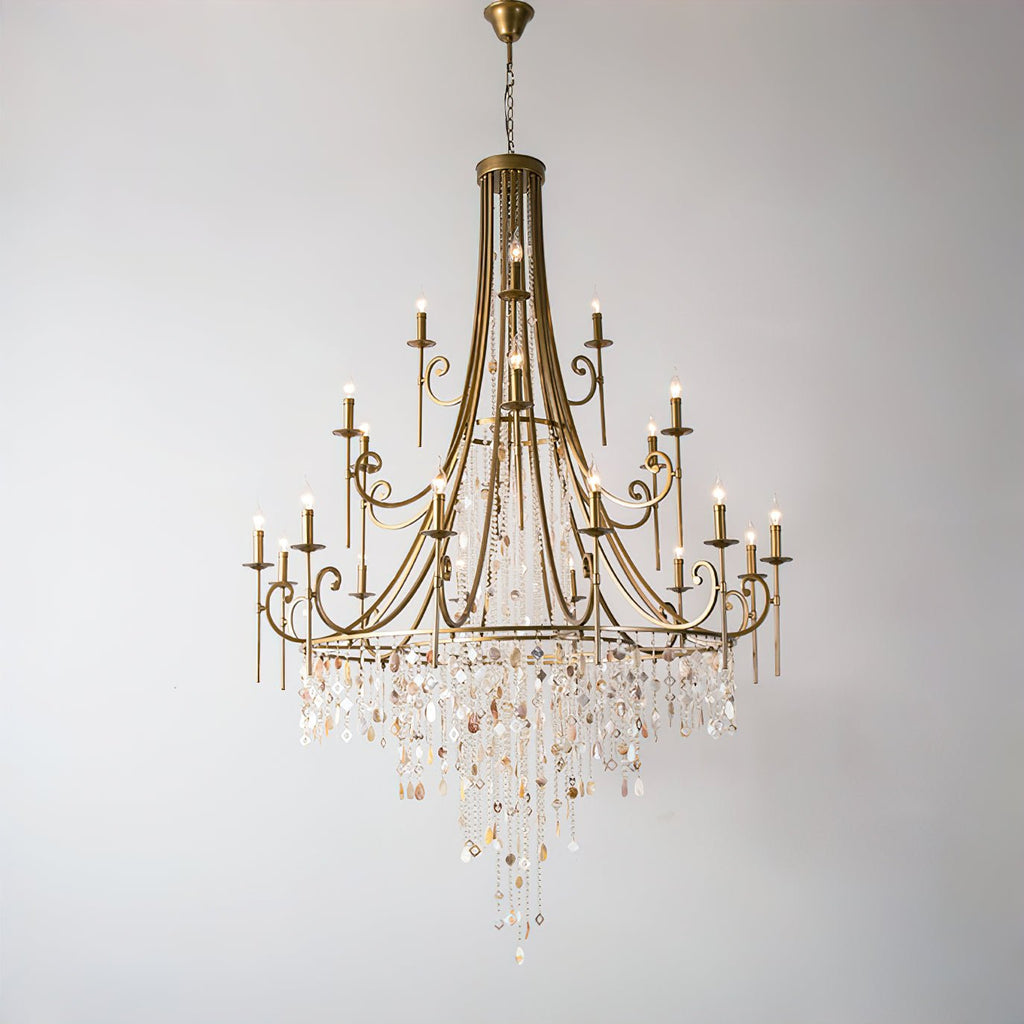 Errina Lustre Postmoderne Luxe Coquille Cristal - Neutralighting