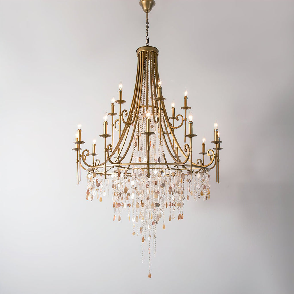 Errina Lustre Postmoderne Luxe Coquille Cristal - Neutralighting