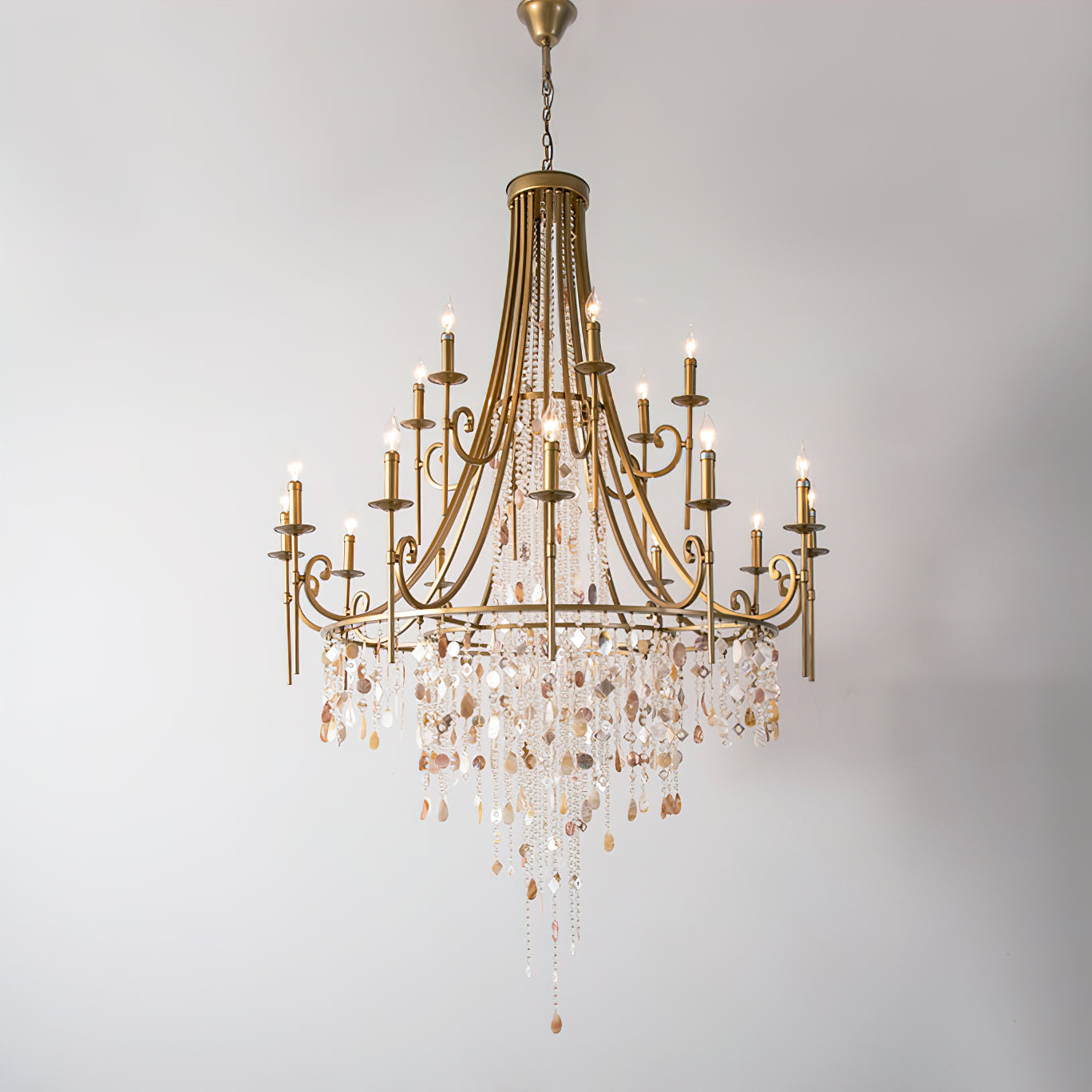 Errina Lustre Postmoderne Luxe Coquille Cristal - Neutralighting