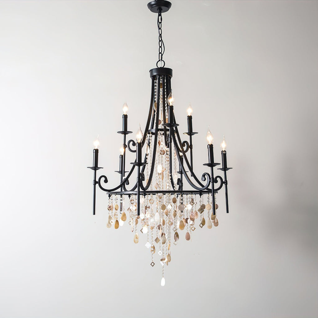 Errina Lustre Postmoderne Luxe Coquille Cristal - Neutralighting