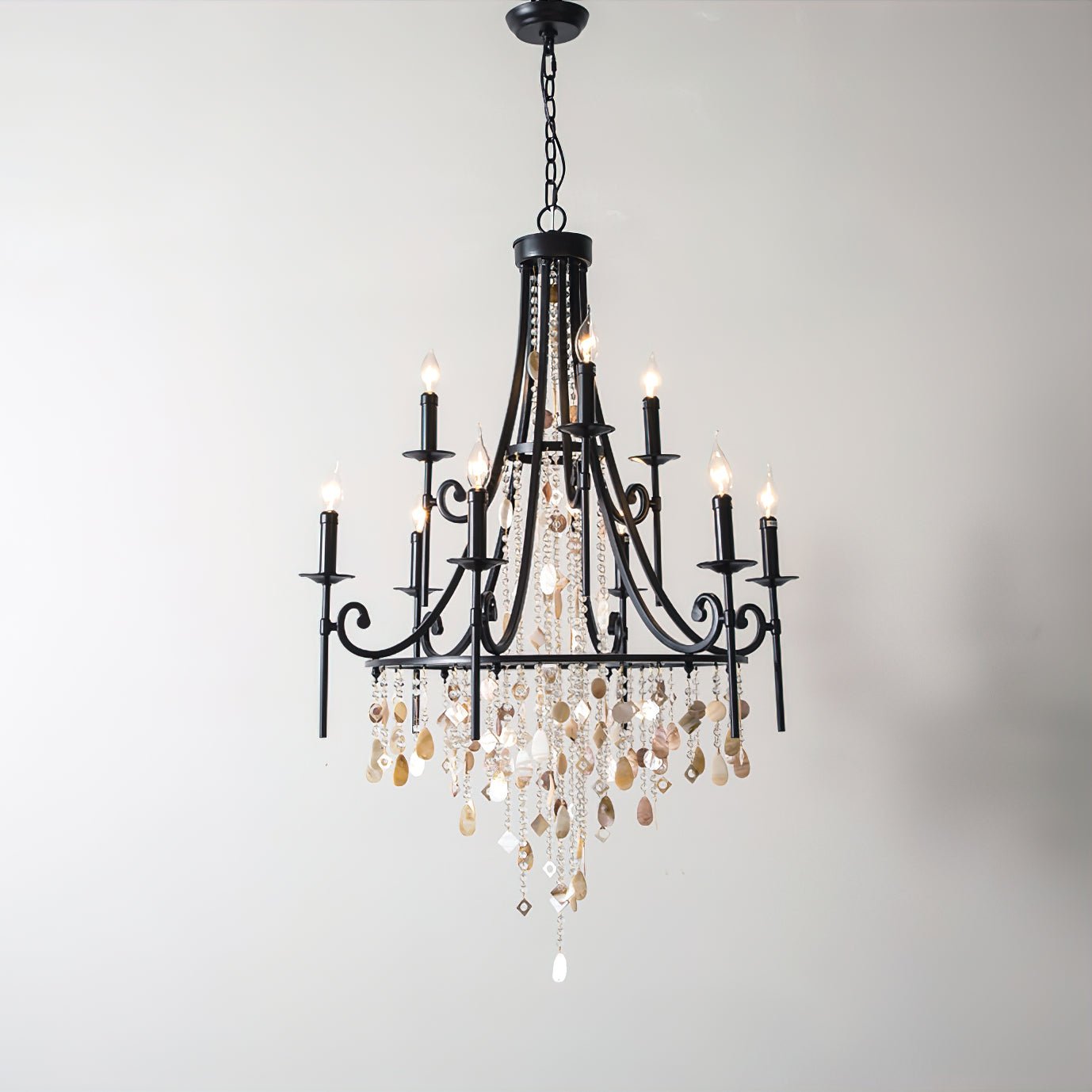 Errina Lustre Postmoderne Luxe Coquille Cristal - Neutralighting