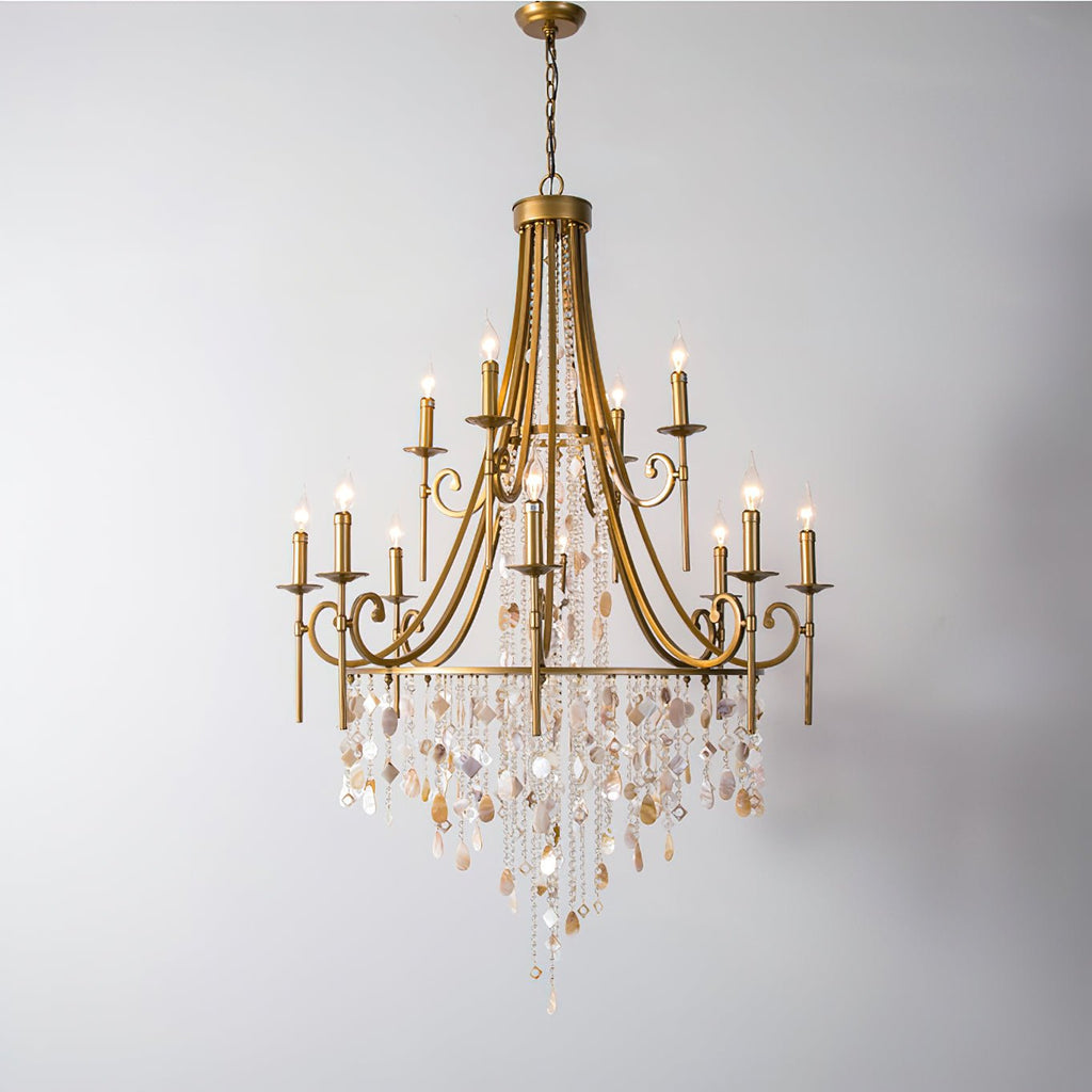 Errina Lustre Postmoderne Luxe Coquille Cristal - Neutralighting