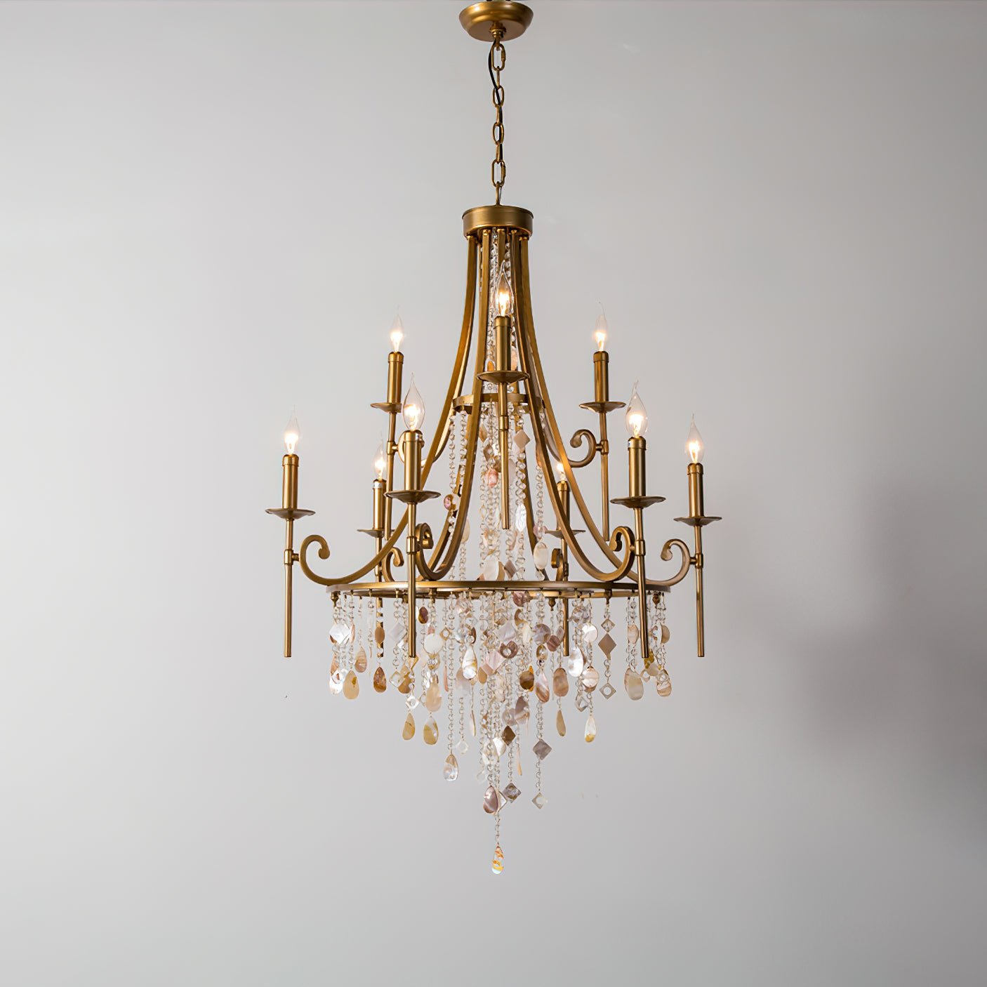 Errina Lustre Postmoderne Luxe Coquille Cristal - Neutralighting