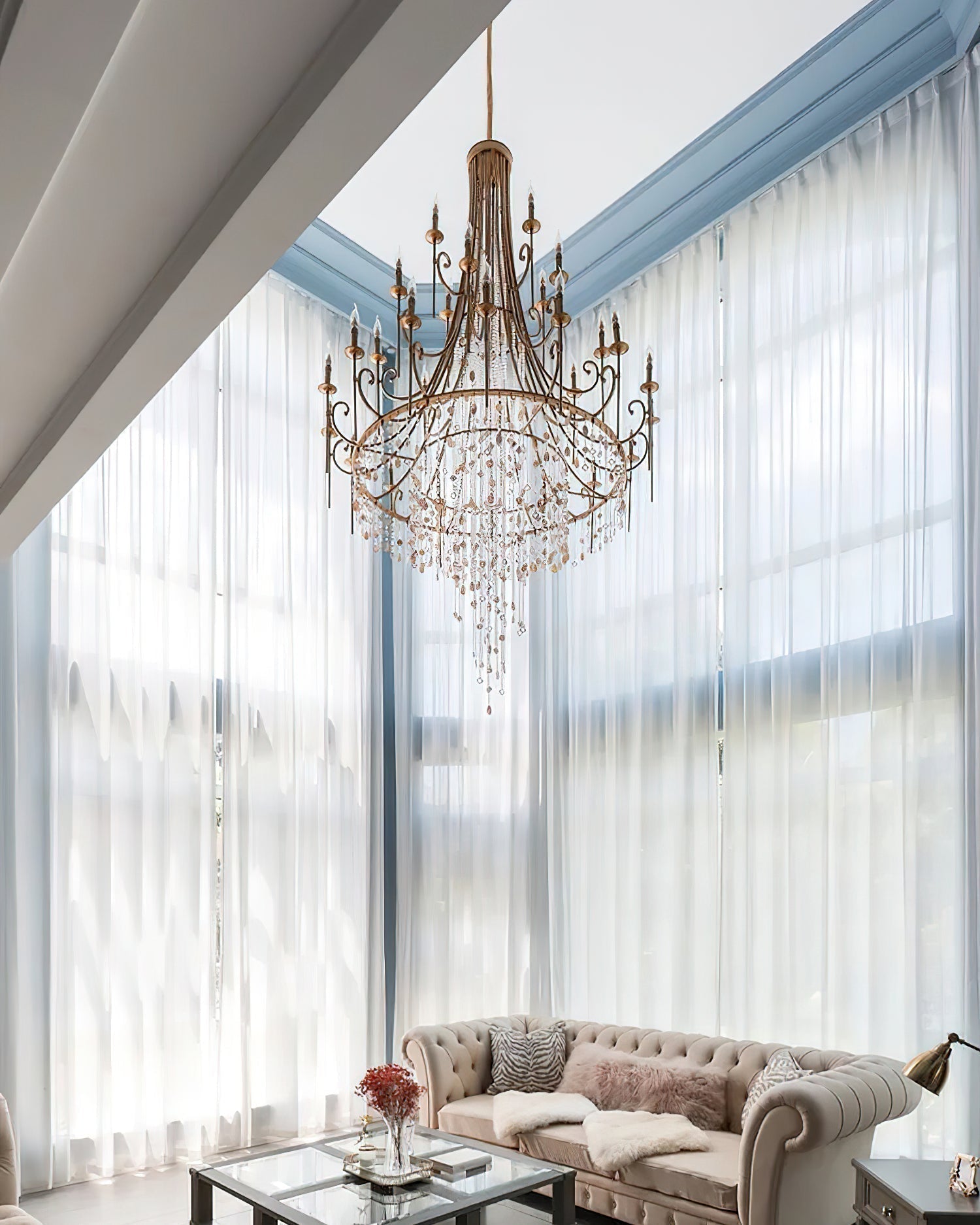 Errina Lustre Postmoderne Luxe Coquille Cristal - Neutralighting