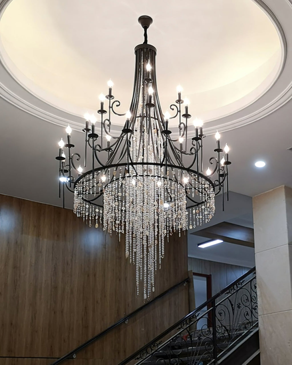Errina Lustre Postmoderne Luxe Coquille Cristal - Neutralighting