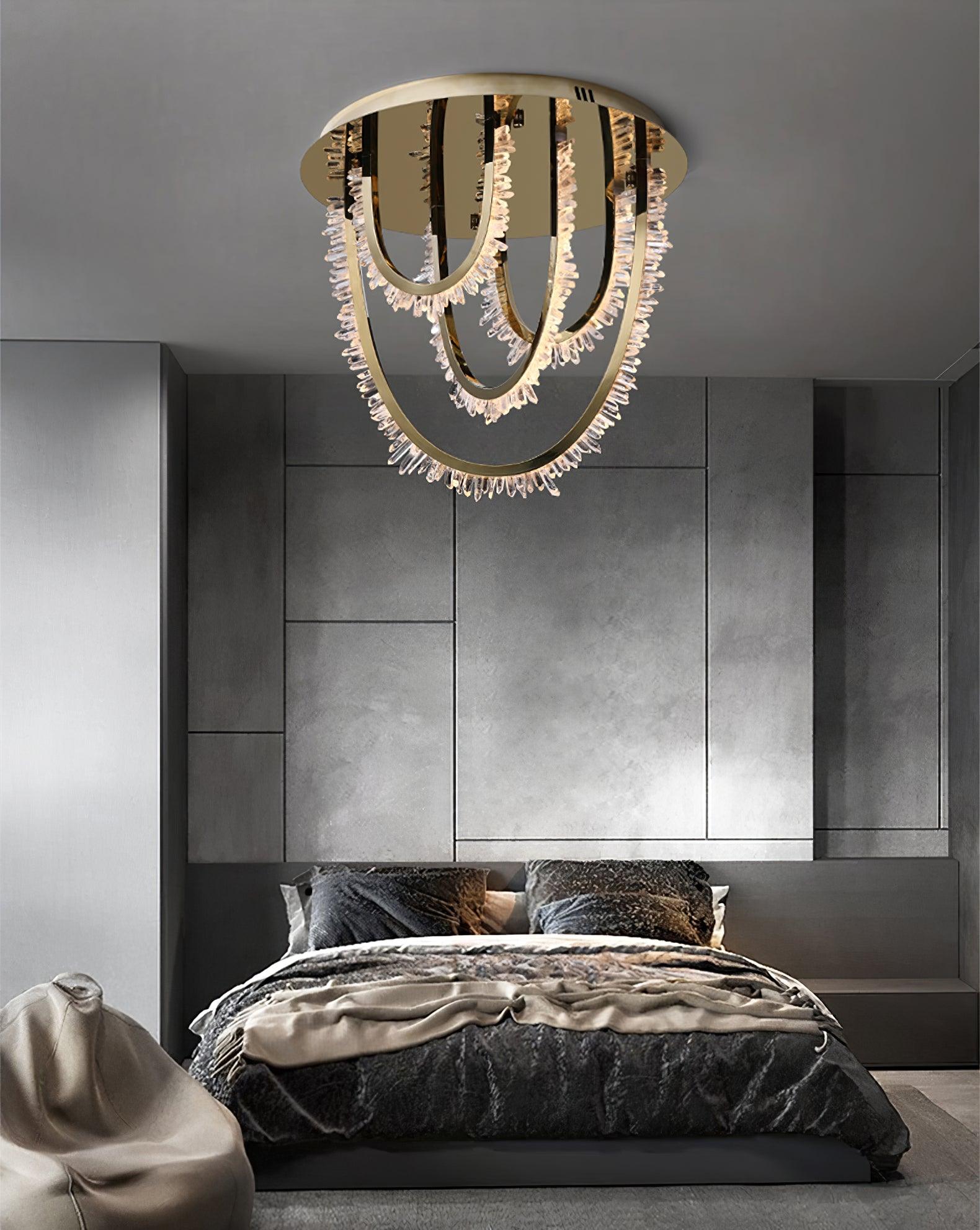 Crystal Lampe Plafonnier Cristal Corde à Créativité Individuelle - Neutralighting
