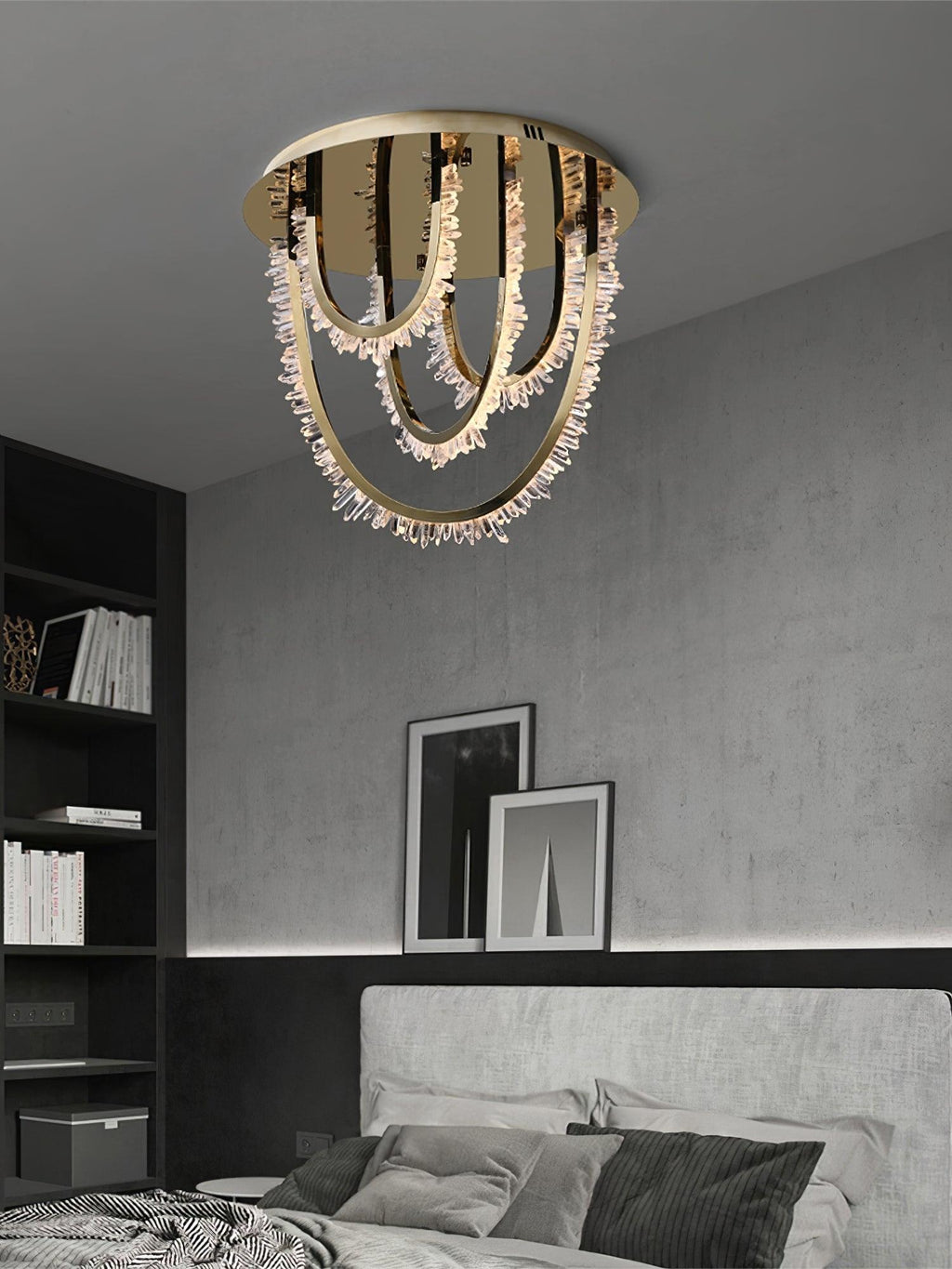 Crystal Lampe Plafonnier Cristal Corde à Créativité Individuelle - Neutralighting