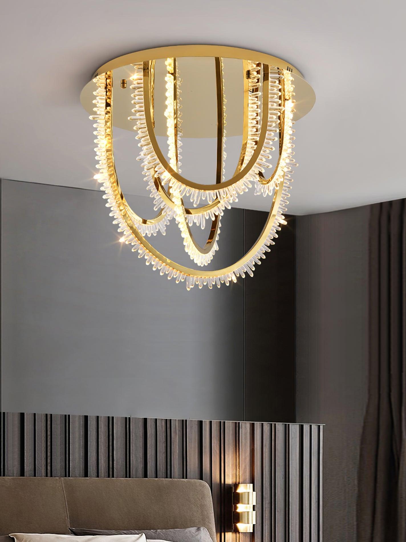 Crystal Lampe Plafonnier Cristal Corde à Créativité Individuelle - Neutralighting