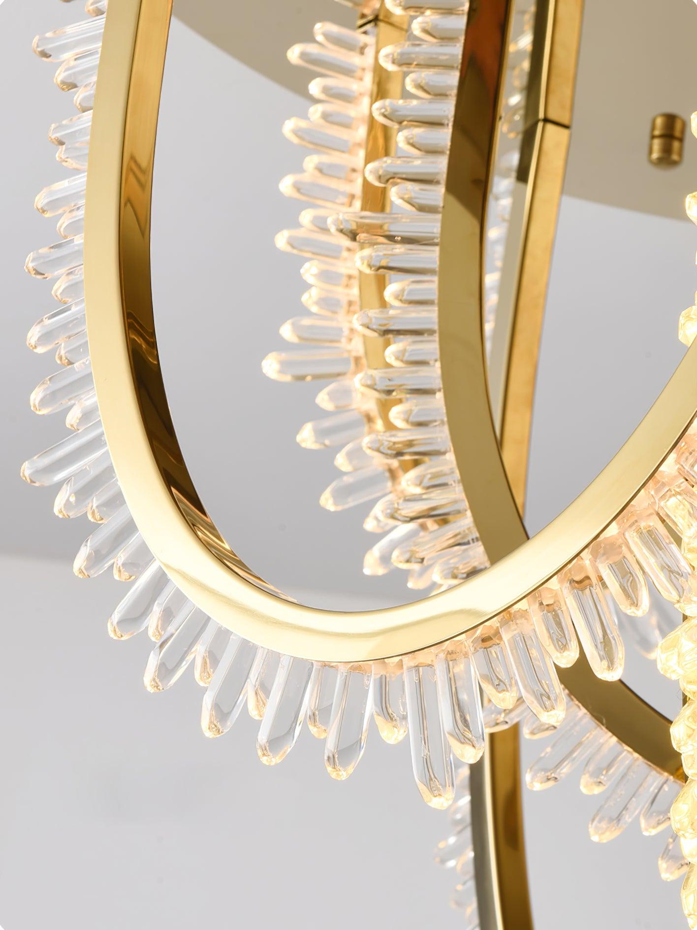 Crystal Lampe Plafonnier Cristal Corde à Créativité Individuelle - Neutralighting