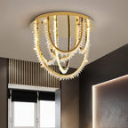 Crystal Lampe Plafonnier Cristal Corde à Créativité Individuelle - Neutralighting