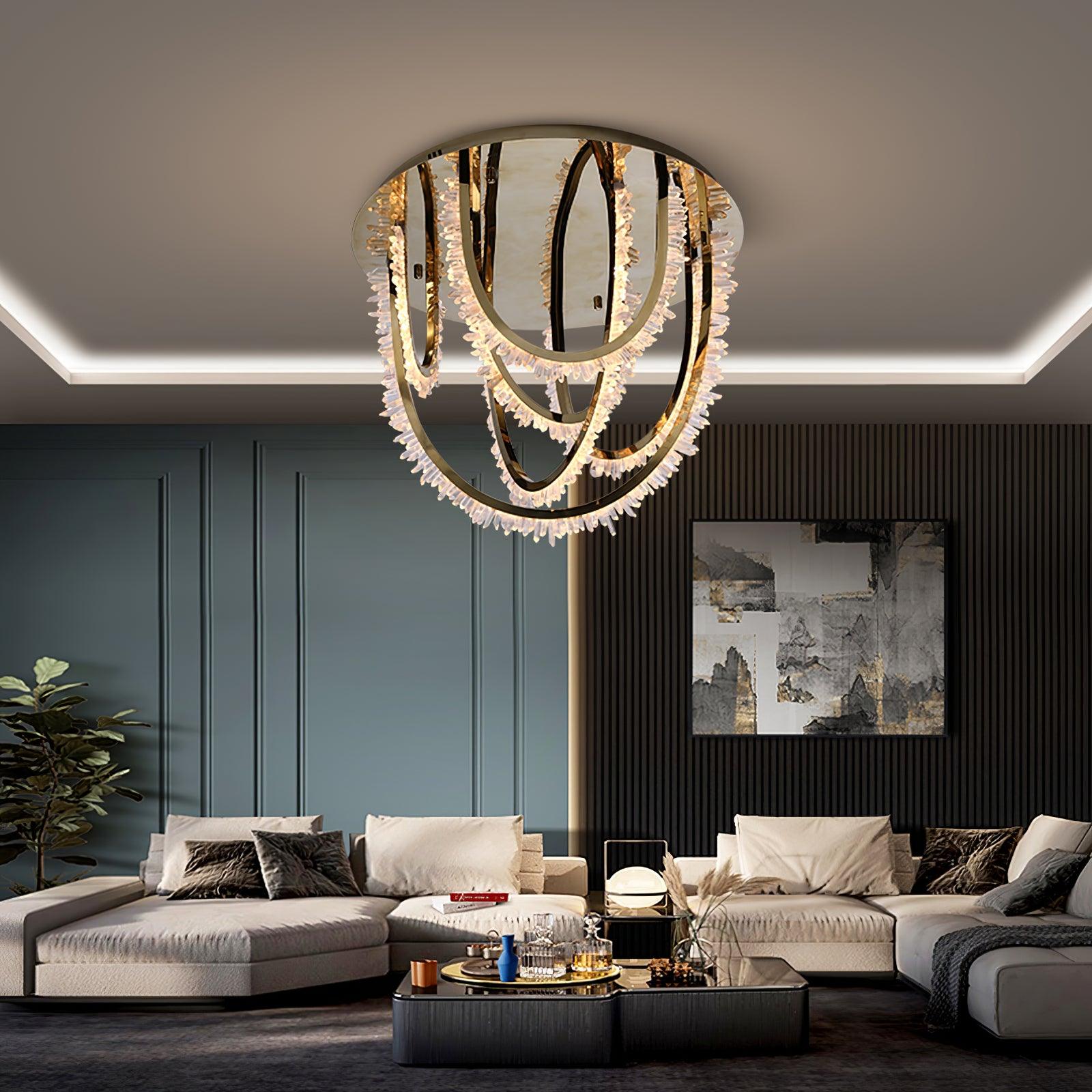 Crystal Lampe Plafonnier Cristal Corde à Créativité Individuelle - Neutralighting