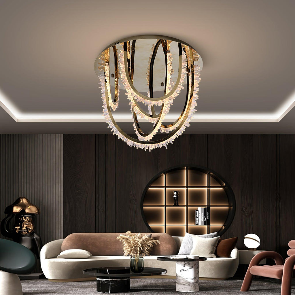 Crystal Lampe Plafonnier Cristal Corde à Créativité Individuelle - Neutralighting