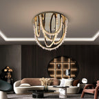 Crystal Lampe Plafonnier Cristal Corde à Créativité Individuelle - Neutralighting
