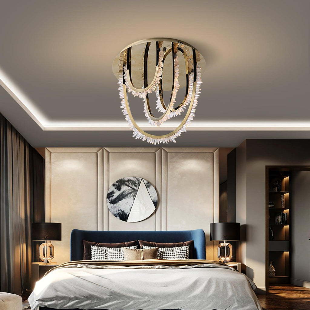 Crystal Lampe Plafonnier Cristal Corde à Créativité Individuelle - Neutralighting