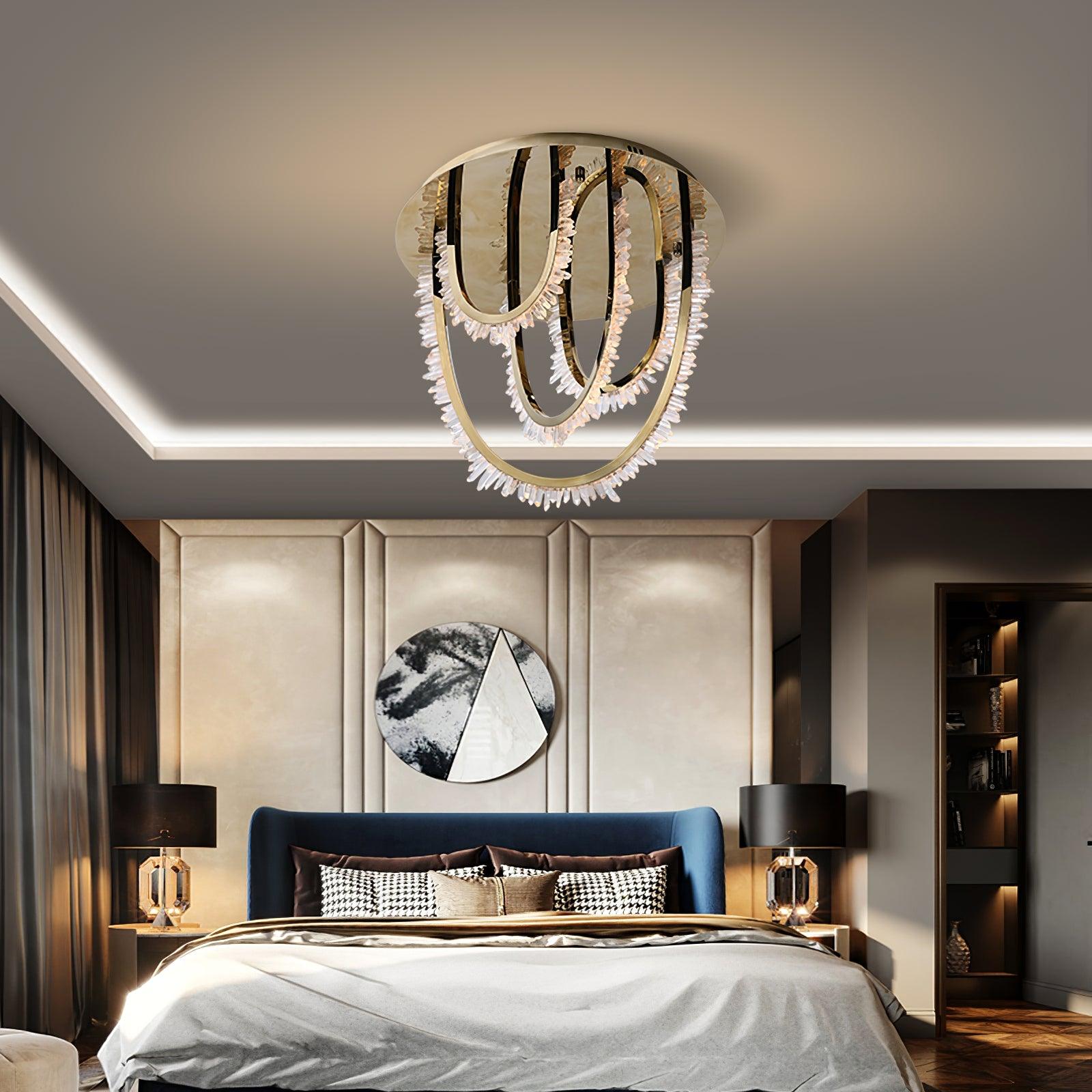 Crystal Lampe Plafonnier Cristal Corde à Créativité Individuelle - Neutralighting