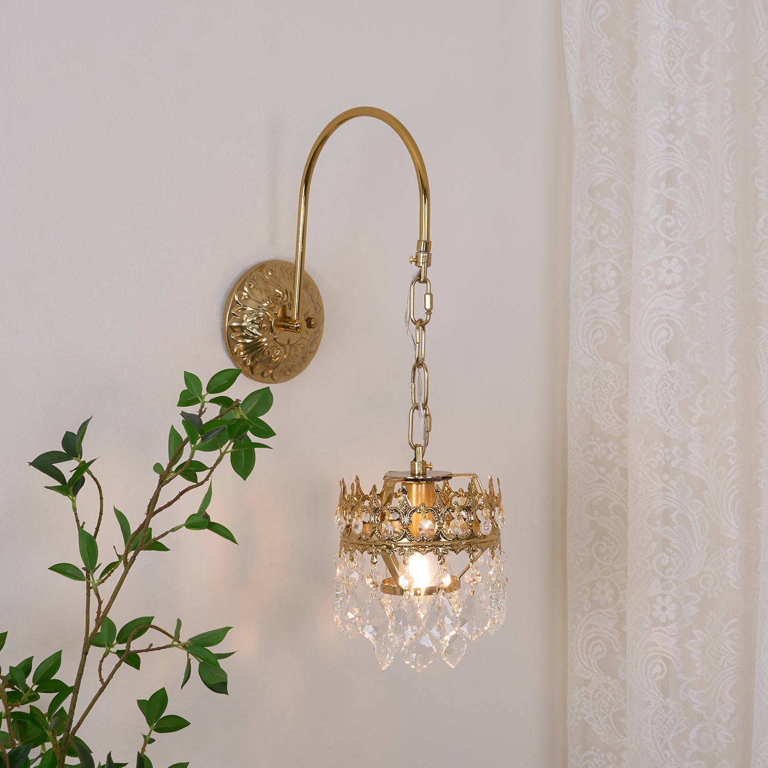 Ivmarila Applique Murale Art Nordique Couronne en Cristal - Neutralighting