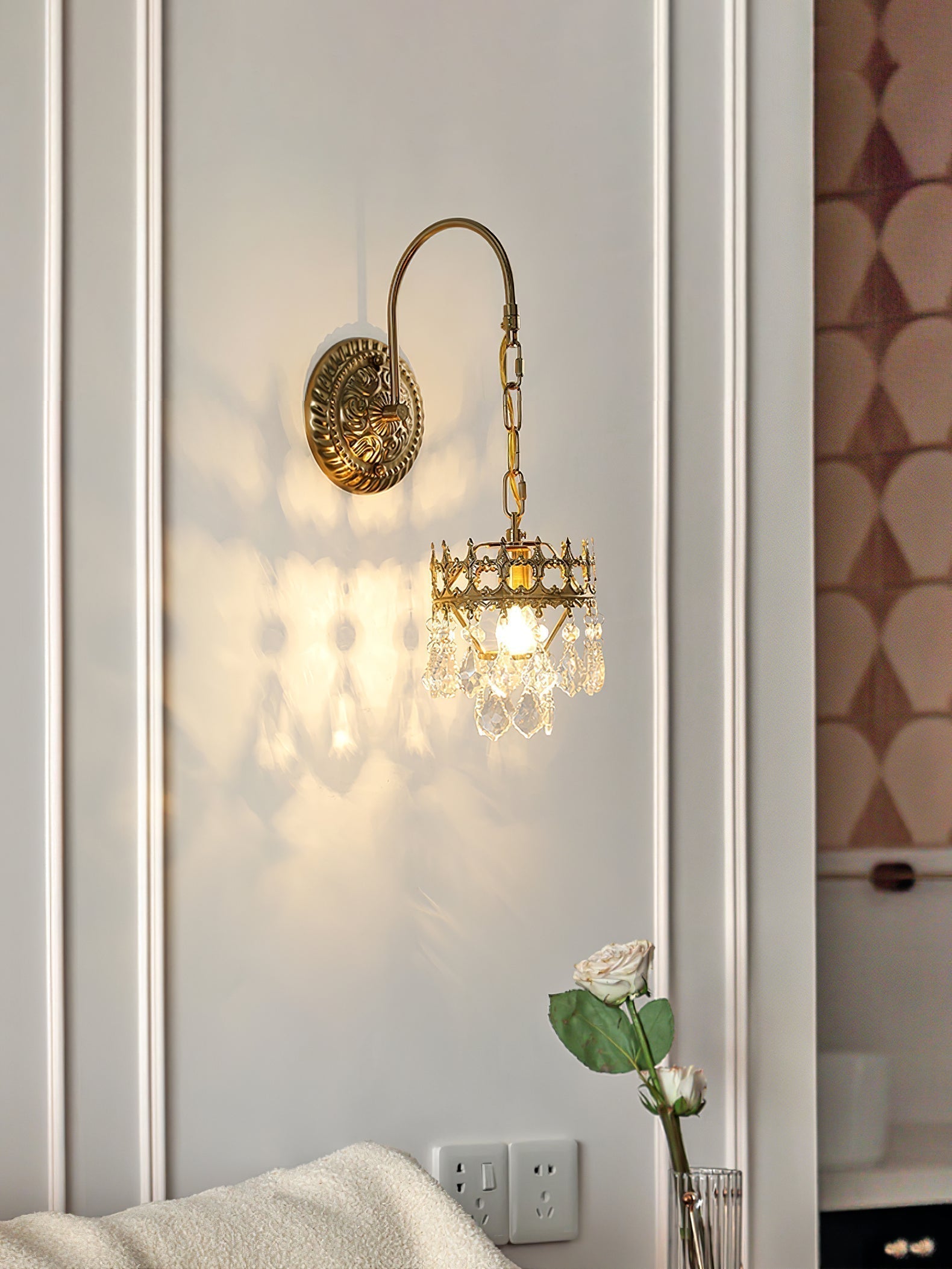 Ivmarila Applique Murale Art Nordique Couronne en Cristal - Neutralighting