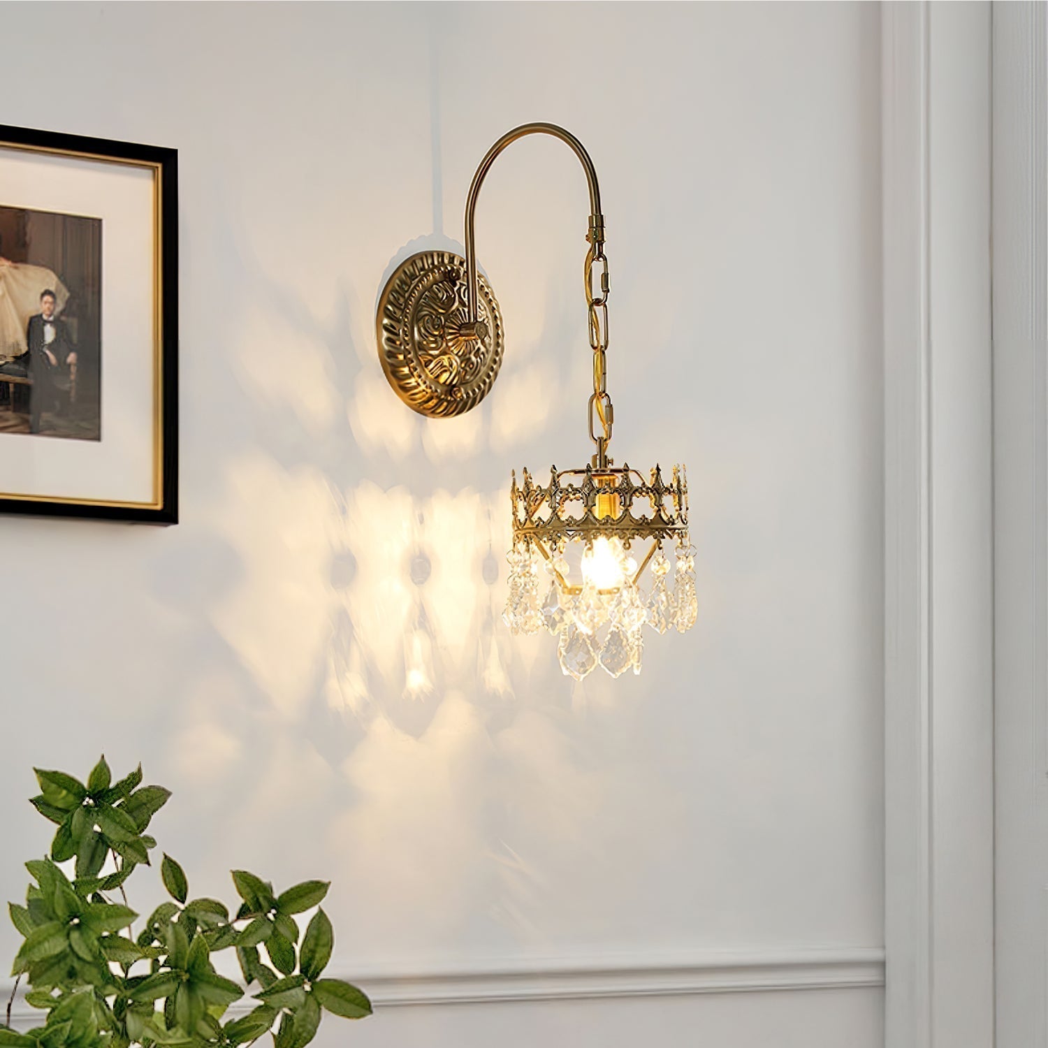 Ivmarila Applique Murale Art Nordique Couronne en Cristal - Neutralighting