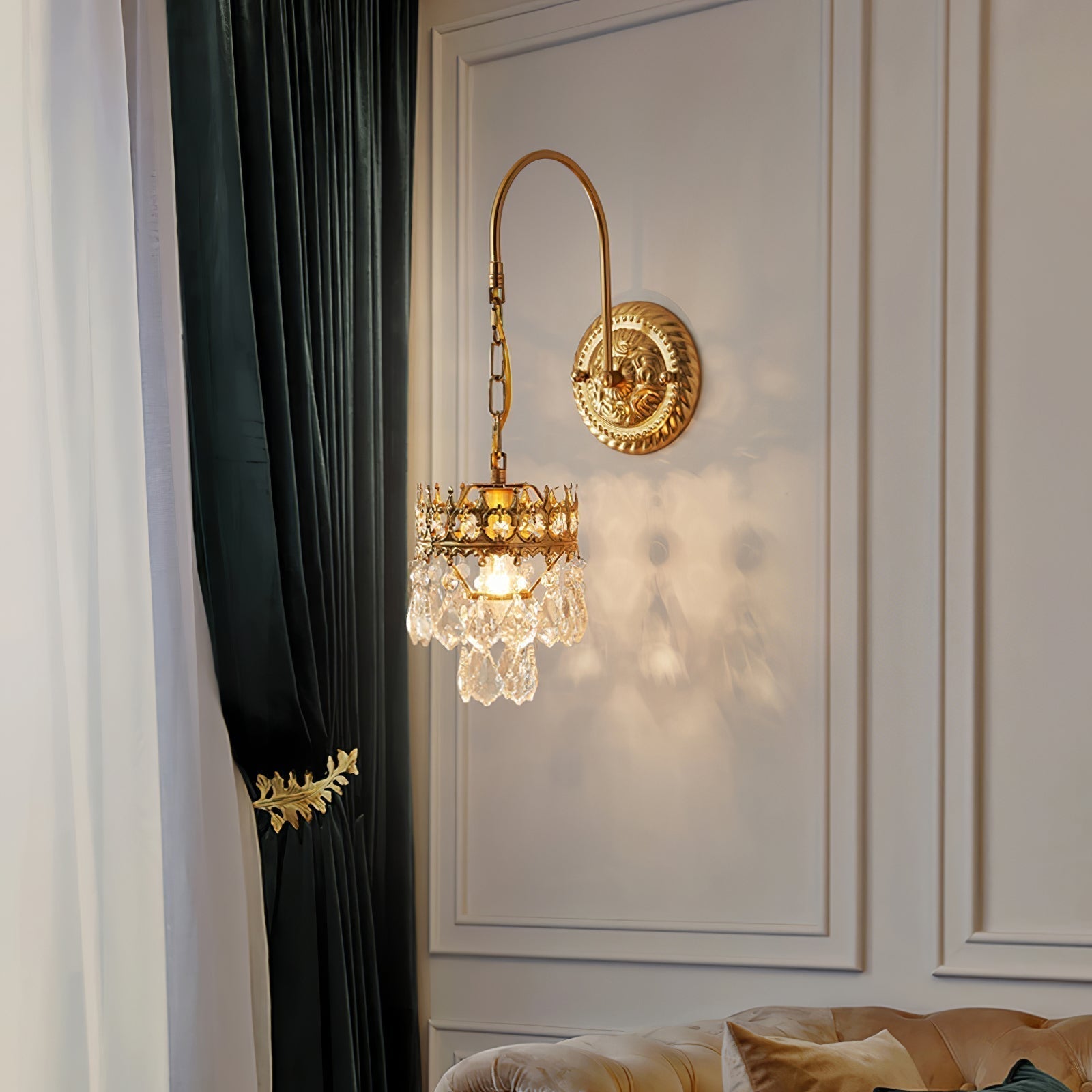 Ivmarila Applique Murale Art Nordique Couronne en Cristal - Neutralighting