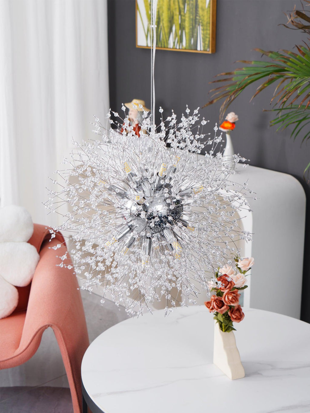 Lustra Chandelier Cristal Pissenlit avec Cristaux - Neutralighting