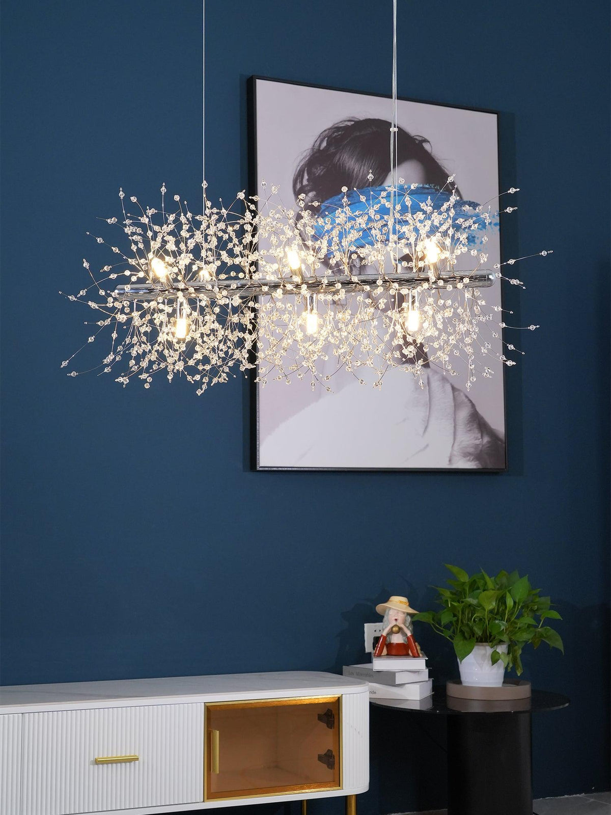 Lustra Chandelier Cristal Pissenlit avec Cristaux - Neutralighting