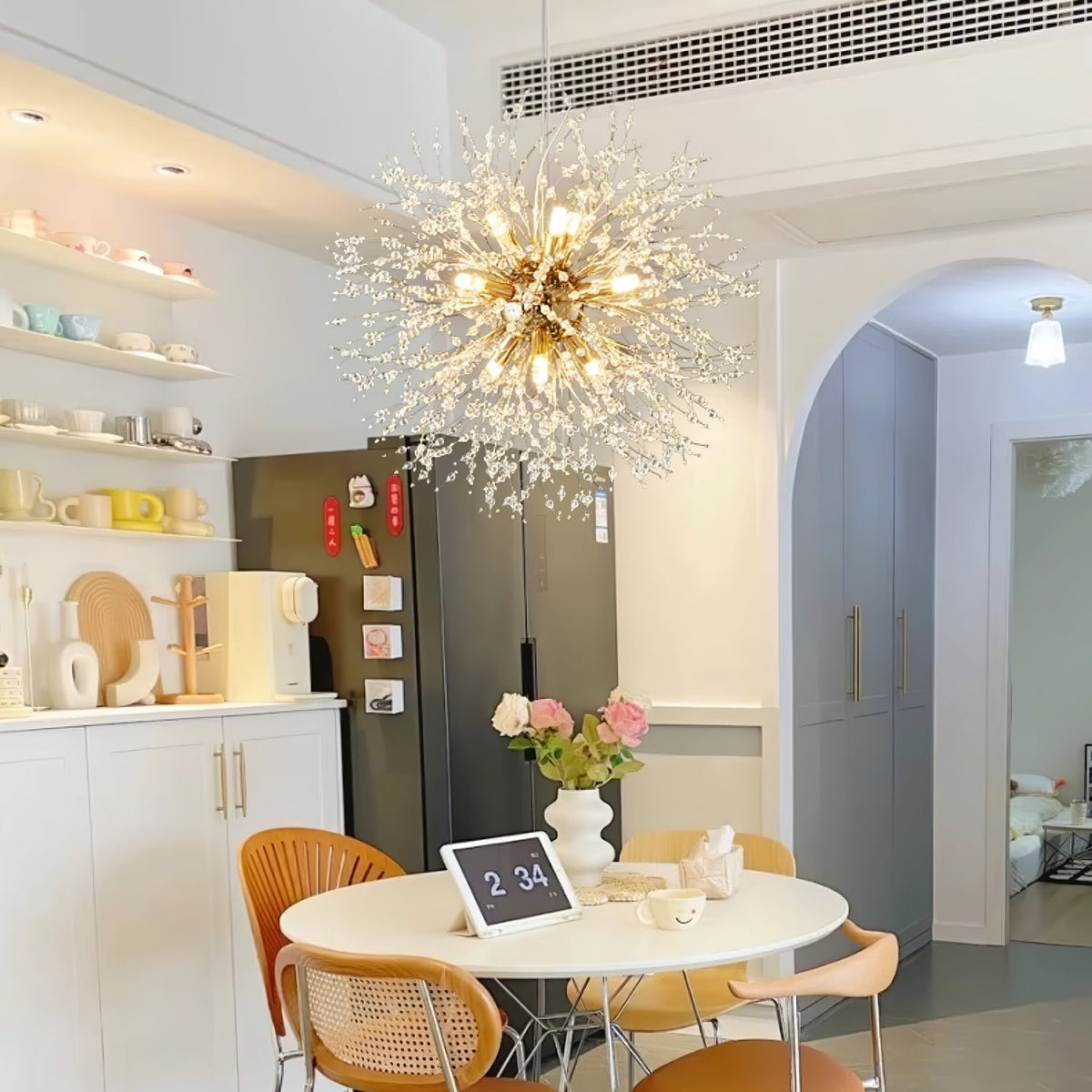Lustra Chandelier Cristal Pissenlit avec Cristaux - Neutralighting