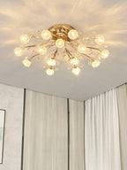 Aballs Postmoderne Luxe Fleur Cristal Plafonnier - Neutralighting