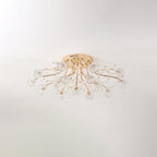 Aballs Postmoderne Luxe Fleur Cristal Plafonnier - Neutralighting