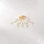 Aballs Postmoderne Luxe Fleur Cristal Plafonnier - Neutralighting