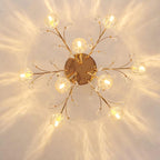 Aballs Postmoderne Luxe Fleur Cristal Plafonnier - Neutralighting