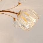 Aballs Postmoderne Luxe Fleur Cristal Plafonnier - Neutralighting