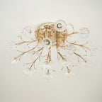 Aballs Postmoderne Luxe Fleur Cristal Plafonnier - Neutralighting
