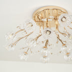 Aballs Postmoderne Luxe Fleur Cristal Plafonnier - Neutralighting