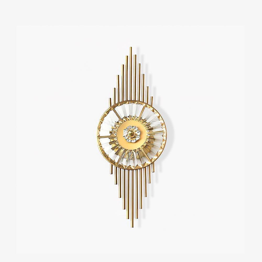 Cilirel Applique Murale Cristal Or Engrenage Luxueux - Neutralighting