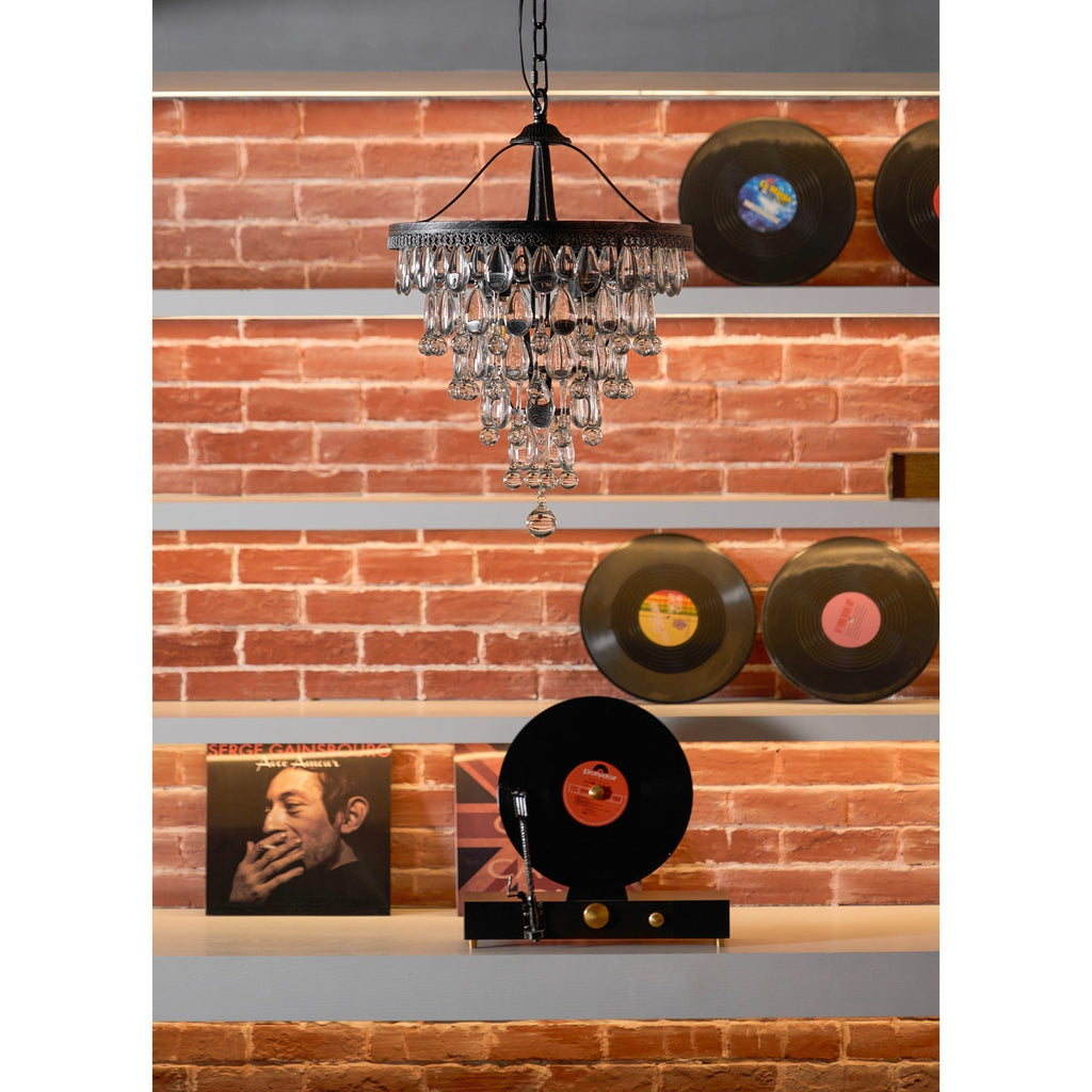 Blink Lustre Unique En Cristal Et Métal En Forme De Pyramide Inversée - Neutralighting