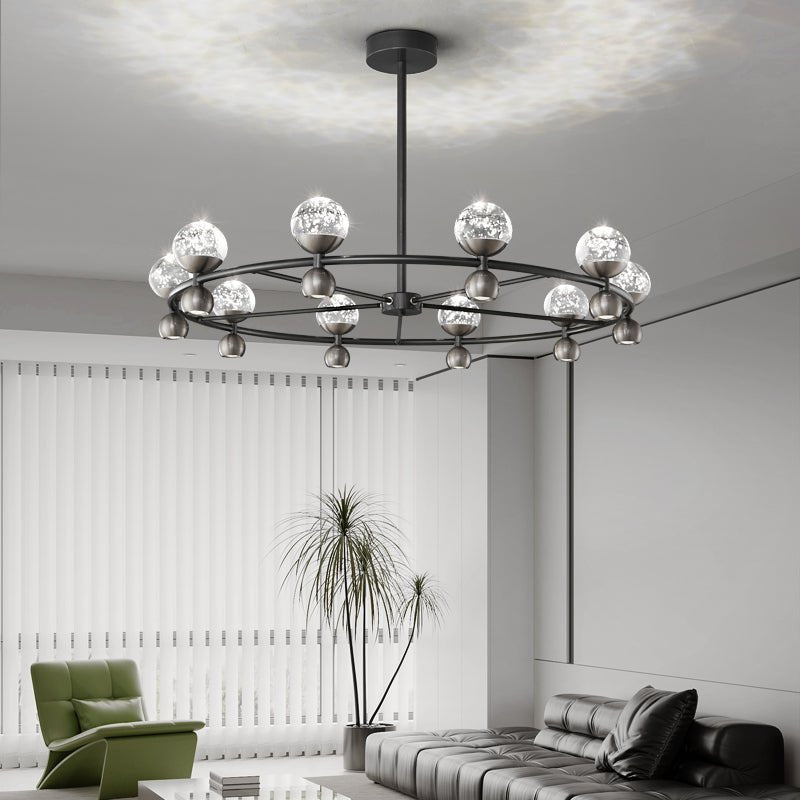 Lumiryn Orbital Verre Globe Lustre - Neutralighting