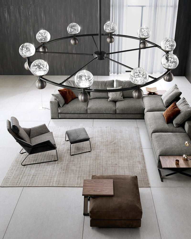Lumiryn Orbital Verre Globe Lustre - Neutralighting