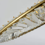 Lustra Plafonnier Anneaux en Cristal et Acier Inoxydable - Neutralighting